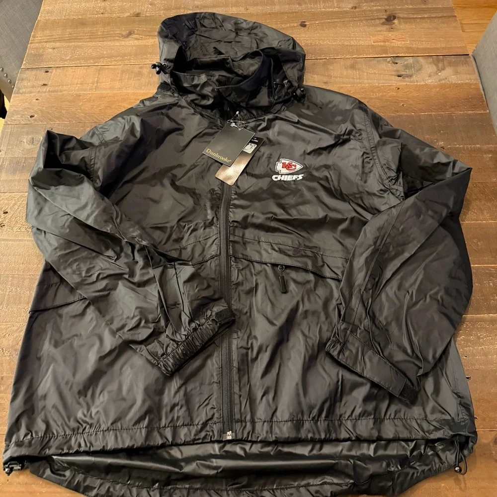 Dunbrooke NFL Black KC Chiefs Windbreaker Jacket